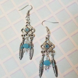 *5/35*  Blue Dangle Earrings